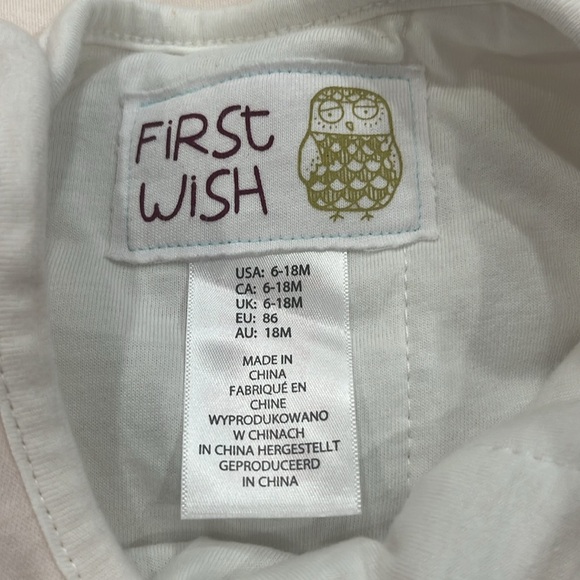 NWT First wish girls sleep sack size 6/18 months . - Picture 2 of 7